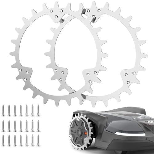 TRUSTLIONTEK Traktionsvorrichtung für Robotermäher Radzahn Spikes, Kompatibel mit HUSQVANA Mährobotern，Radgröße 215 mm. von TRUSTLIONTEK