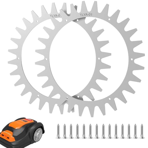 TRUSTLIONTEK Traktionsvorrichtung für Robotermäher Radzahn Spikes, Kompatibel mit Yardforce Mährobotern，Radgröße 215 mm. von TRUSTLIONTEK