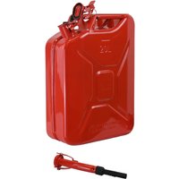 Metallkanister 20 Liter inkl. Ausgießer + Halterung rot Dieselkanister Benzinkanister von TRUTZHOLM®