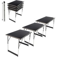 Trutzholm ® - Multifunktionstisch Flohmarkttisch 3er Set Markttisch Klapptisch Tapeziertisch Arbeitstisch Beistelltisch von TRUTZHOLM®