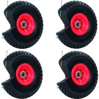 Trutzholm ® - 4x Sackkarrenrad Vollgummi 260x85 mm 3.00-4 60mm Nabenlänge pu Sackkarre Ersatzrad Rad Reifen von TRUTZHOLM®