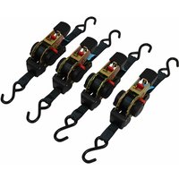 Trutzholm ® - 4x Automatik Spanngurt Zurrgurt 1,8m x 25mm 320/640 daN selbstaufrollend mit S-Haken Trutzholm ® - 4x Automatik Spanngurt Zurrgurt 1,8m x 25mm 320/640 daN selbstaufrollend mit S-Haken von TRUTZHOLM