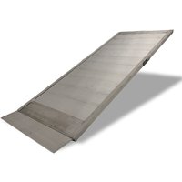 Trutzholm 1 x Breitrampe 214 x 74 cm Traglast 600 kg Alu grau geriffelt Auffahrrampe Eventrampe Laderampe von TRUTZHOLM