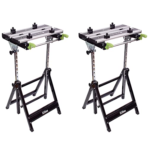 2er Set Profi Werkbank Premium klappbar höhenverstellbar Metall Werktisch Alu Spanntisch 2er Set Profi Werkbank Premium klappbar höhenverstellbar Metall Werktisch Alu Spanntisch von TRUTZHOLM