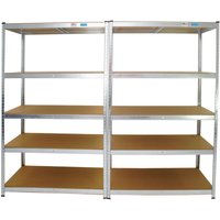 2er Set xxl Schwerlastregal 180x120x60 cm 875 kg Traglast Werkstattregal Lagerregal Weitspannregal von TRUTZHOLM