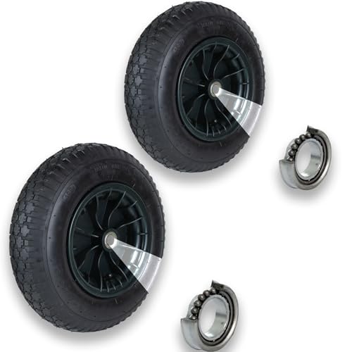 2x TRUTZHOLM Schubkarrenrad 390x110 mm 4.80/4.00-8 4PR Luftbereifung Ersatzrad mit Achse 2x TRUTZHOLM Schubkarrenrad 390x110 mm 4.80/4.00-8 4PR Luftbereifung Ersatzrad mit Achse von TRUTZHOLM