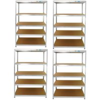 4er Set xxl Schwerlastregal 180x120x60 cm 875 kg Traglast Lagerregal Werkstattregal Weitspannregal 4er Set xxl Schwerlastregal 180x120x60 cm 875 kg Traglast Lagerregal Werkstattregal Weitspannregal von TRUTZHOLM