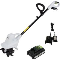 Akku Bodenhacke 20V/2.0Ah mit 2 Akkus und Ladegerät 19 cm Arbeitsbreite 24 Klingen 15,5 cm Arbeitstiefe Motorhacke 1 Akku Bodenhacke 20V/2.0Ah mit 2 Akkus und Ladegerät 19 cm Arbeitsbreite 24 Klingen 15,5 cm Arbeitstiefe Motorhacke 1 von TRUTZHOLM