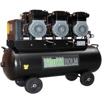 Flüster Kompressor Luftdruckkompressor 100L Kessel 62 dB leise 4500W - 738L/min von TRUTZHOLM