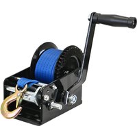 Gurtwinde 1360 kg Gurtlänge 10 m Gurtbreite 5 cm mit Lasthaken Sperrhebel Handkurbel ergonomisch von TRUTZHOLM