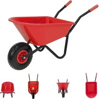 Kinderschubkarre uni rot 40 kg 20L Kunststoffwanne Vollgummirad Schiebkarre Gartenkarre Kinderschubkarre uni rot 40 kg 20L Kunststoffwanne Vollgummirad Schiebkarre Gartenkarre von TRUTZHOLM