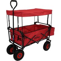Trutzholm - neuwertig] Bollerwagen Wagen Handwagen 80 l Gartenwagen Transportwagen Buggy Rot B-Ware von TRUTZHOLM