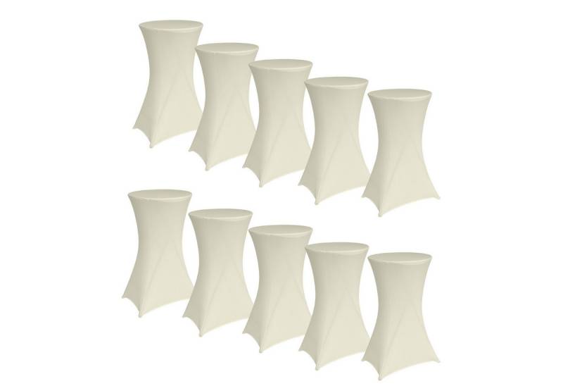 TRUTZHOLM Stehtischhusse 10x Stehtischhusse Tischdecke Husse Bistrotisch Partytisch Stretch Ø, Strapazierfähig von TRUTZHOLM