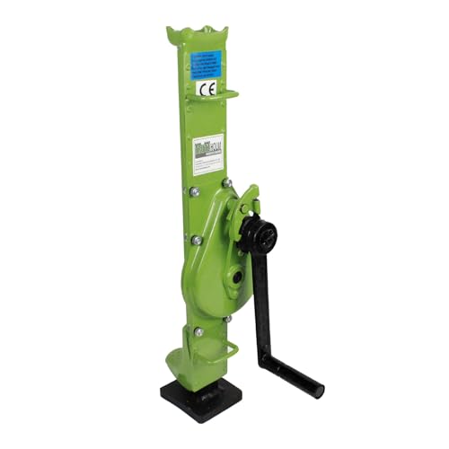 TRUTZHOLM Stockwinde Zahnstangenwinde 3000 kg 72,5-109,5 cm Höhe auomatische Bremse große Grundplatte Hubwinde von TRUTZHOLM