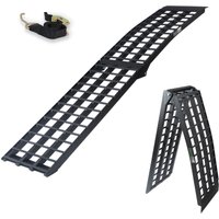 TRUTZHOLM 1 x Auffahrrampe 230 cm Traglast 680 kg Alu klappbar schwarz Riffelstab Verladerampe von TRUTZHOLM