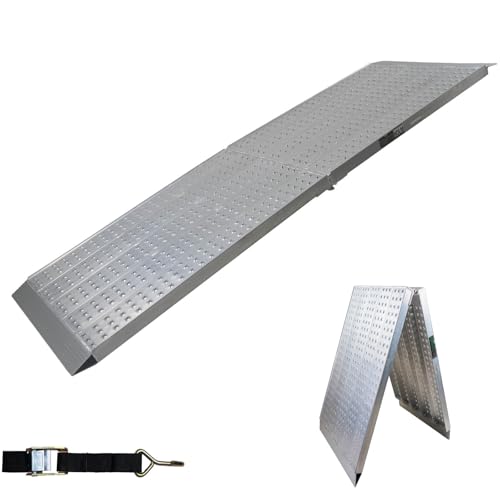 TRUTZHOLM 1 x Auffahrrampe Alu klappbar 300 x 70 cm extrabreit 400 kg Tragkraft Rampe Verladerampe Eventrampe von TRUTZHOLM