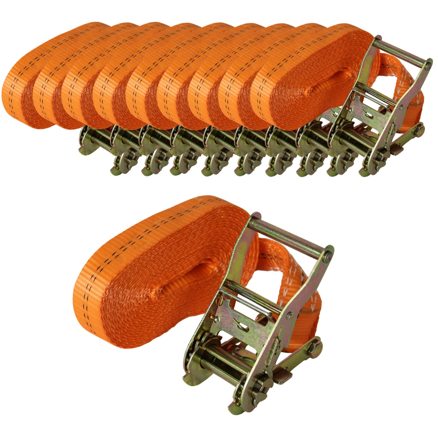 TRUTZHOLM 10x Profi Ratschen Spanngurt 1 Teilig 6m 2t 2000kg TÜV GS Orange TRUTZHOLM 10x Profi Ratschen Spanngurt 1 Teilig 6m 2t 2000kg TÜV GS Orange von TRUTZHOLM