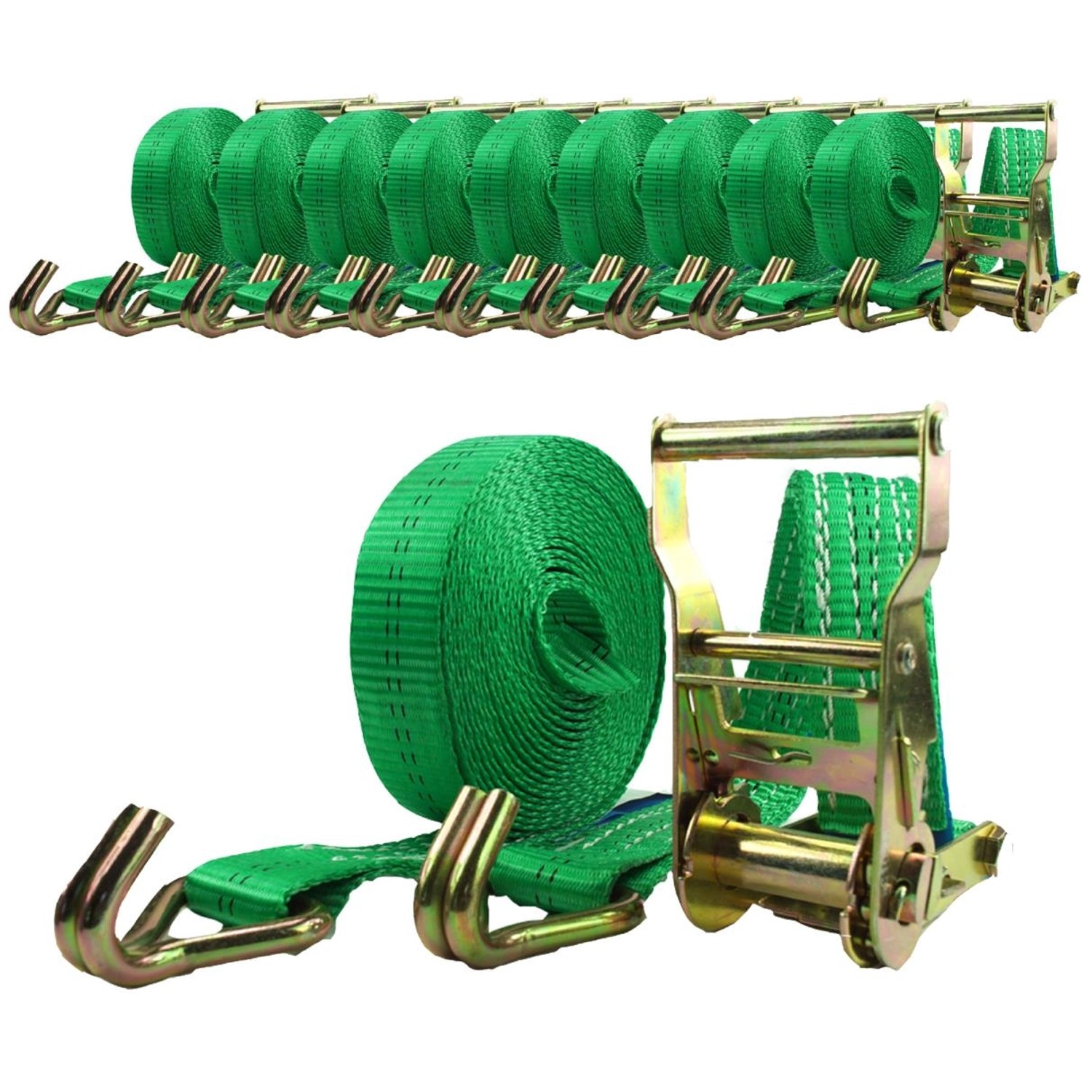 TRUTZHOLM 10x Profi Ratschen Spanngurt 2 Teilig 6m 2t 2000 kg TÜV GS Grün TRUTZHOLM 10x Profi Ratschen Spanngurt 2 Teilig 6m 2t 2000 kg TÜV GS Grün von TRUTZHOLM