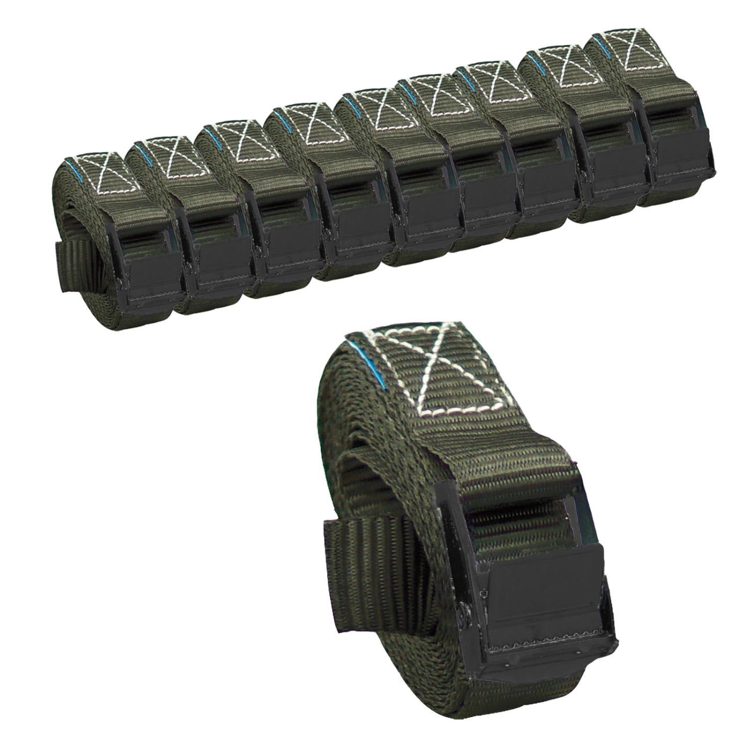 TRUTZHOLM 10x Profi Spanngurt Klemmschloss Auto 1 Teilig 2,5m 250 kg Anthrazit TRUTZHOLM 10x Profi Spanngurt Klemmschloss Auto 1 Teilig 2,5m 250 kg Anthrazit von TRUTZHOLM