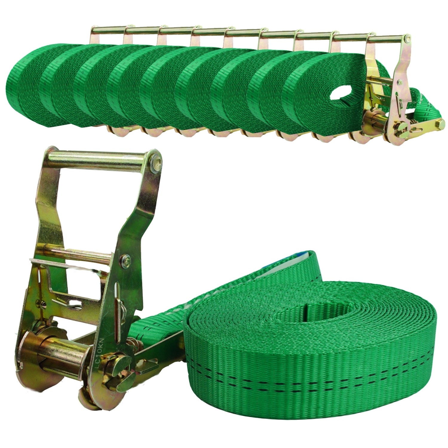 TRUTZHOLM 10x Ratschen Spanngurt 1 Teilig 6m 2t 2000kg TÜV GS Grün TRUTZHOLM 10x Ratschen Spanngurt 1 Teilig 6m 2t 2000kg TÜV GS Grün von TRUTZHOLM