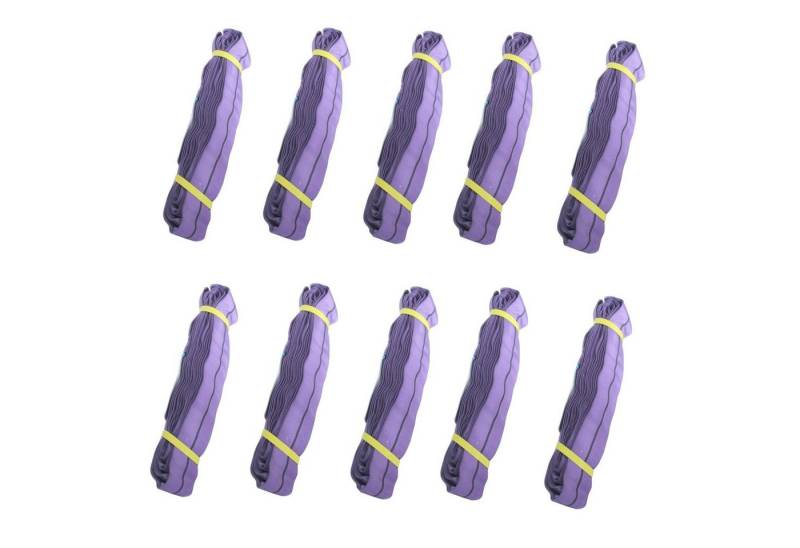 TRUTZHOLM 10x Rundschlinge 1000kg 1 to 3m Umfang Hebeband Hebeschlinge Hebeband (Set, 10-tlg), Oberflächenschonend von TRUTZHOLM