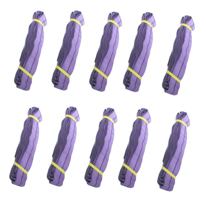 TRUTZHOLM 10x Rundschlinge 1000kg 1t  3m Umfang Hebeband Lila von TRUTZHOLM