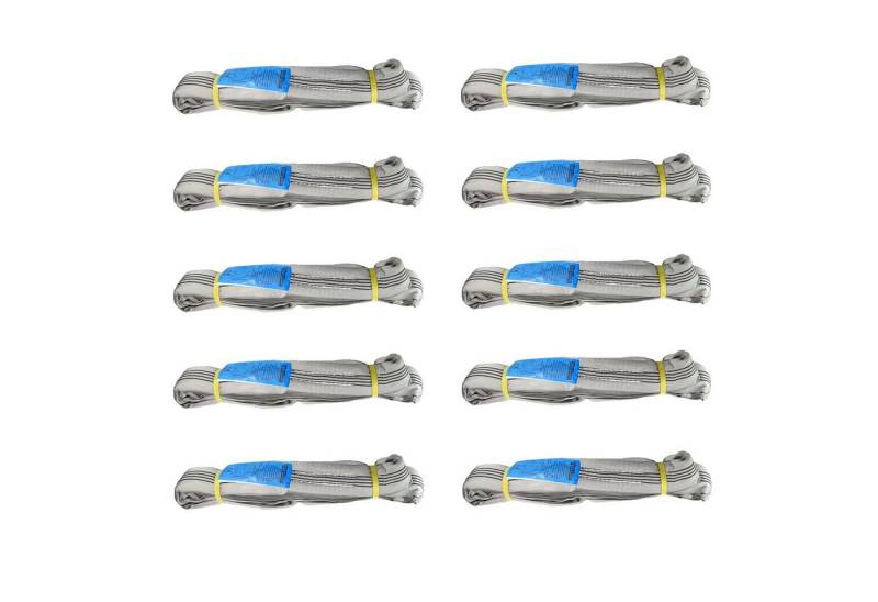 TRUTZHOLM 10x Rundschlinge 4000 kg 4 to 4 m Umfang Hebeband Hebeschlinge Hebeband (Set, 10-tlg), Oberflächenschonend von TRUTZHOLM