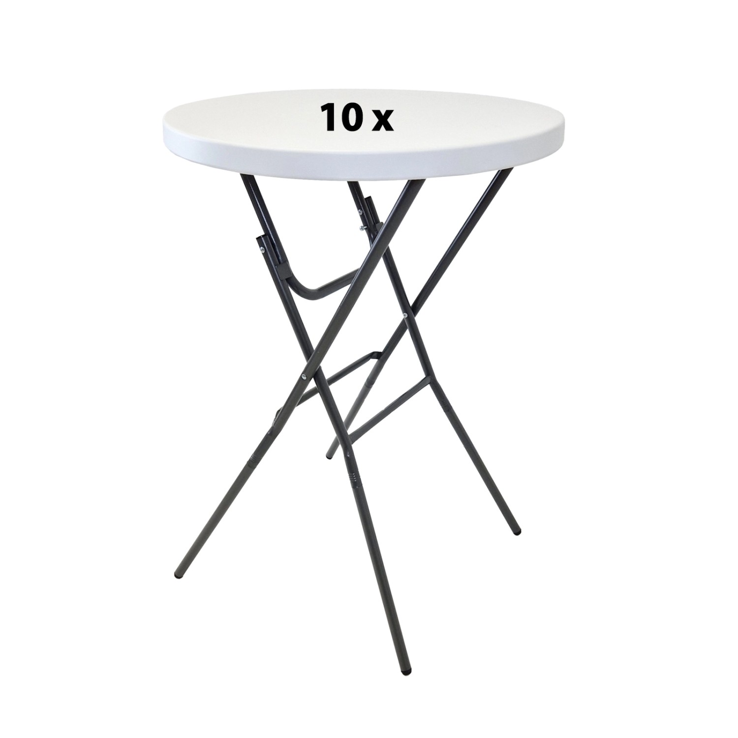TRUTZHOLM 10x Stehtisch Klappbar Durchmesser 80cm Tischplatte Höhe 110cm Weiß TRUTZHOLM 10x Stehtisch Klappbar Durchmesser 80cm Tischplatte Höhe 110cm Weiß von TRUTZHOLM