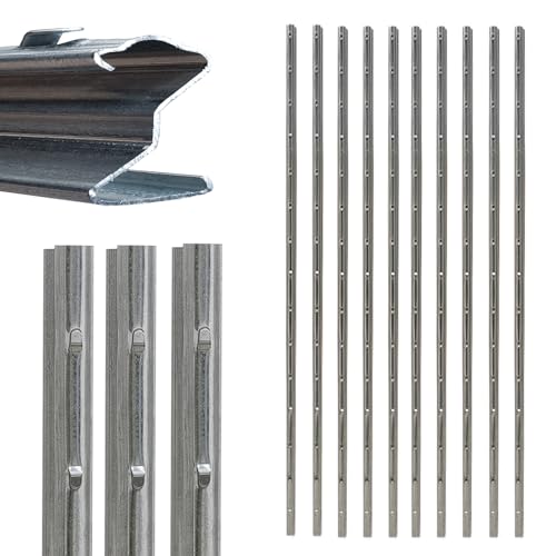 TRUTZHOLM 10x Z-Profil Zaunpfosten 250 cm feuerverzinkt Zaunpfähle 1,5 mm Stärke gestanzte Haken Forstprofil TRUTZHOLM 10x Z-Profil Zaunpfosten 250 cm feuerverzinkt Zaunpfähle 1,5 mm Stärke gestanzte Haken Forstprofil von TRUTZHOLM