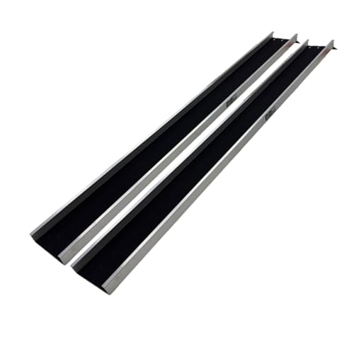 TRUTZHOLM 2 x Auffahrschienen 183 cm 100 kg Alu grau Anti Rutsch Beschichtung E-Bike kleine Mofas von TRUTZHOLM