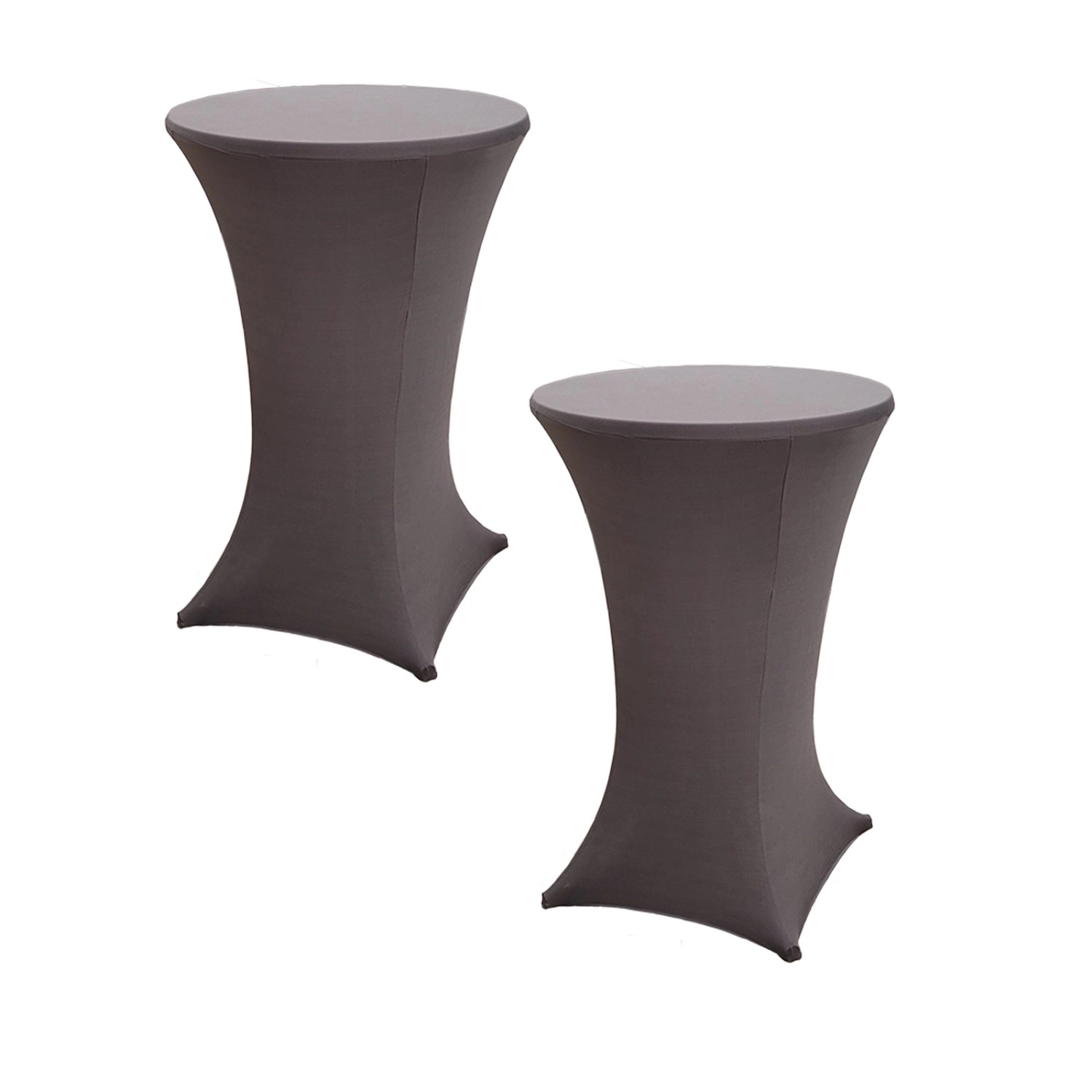 TRUTZHOLM 2er Set Stehtischhusse Stretch 70cm Anthrazit von TRUTZHOLM