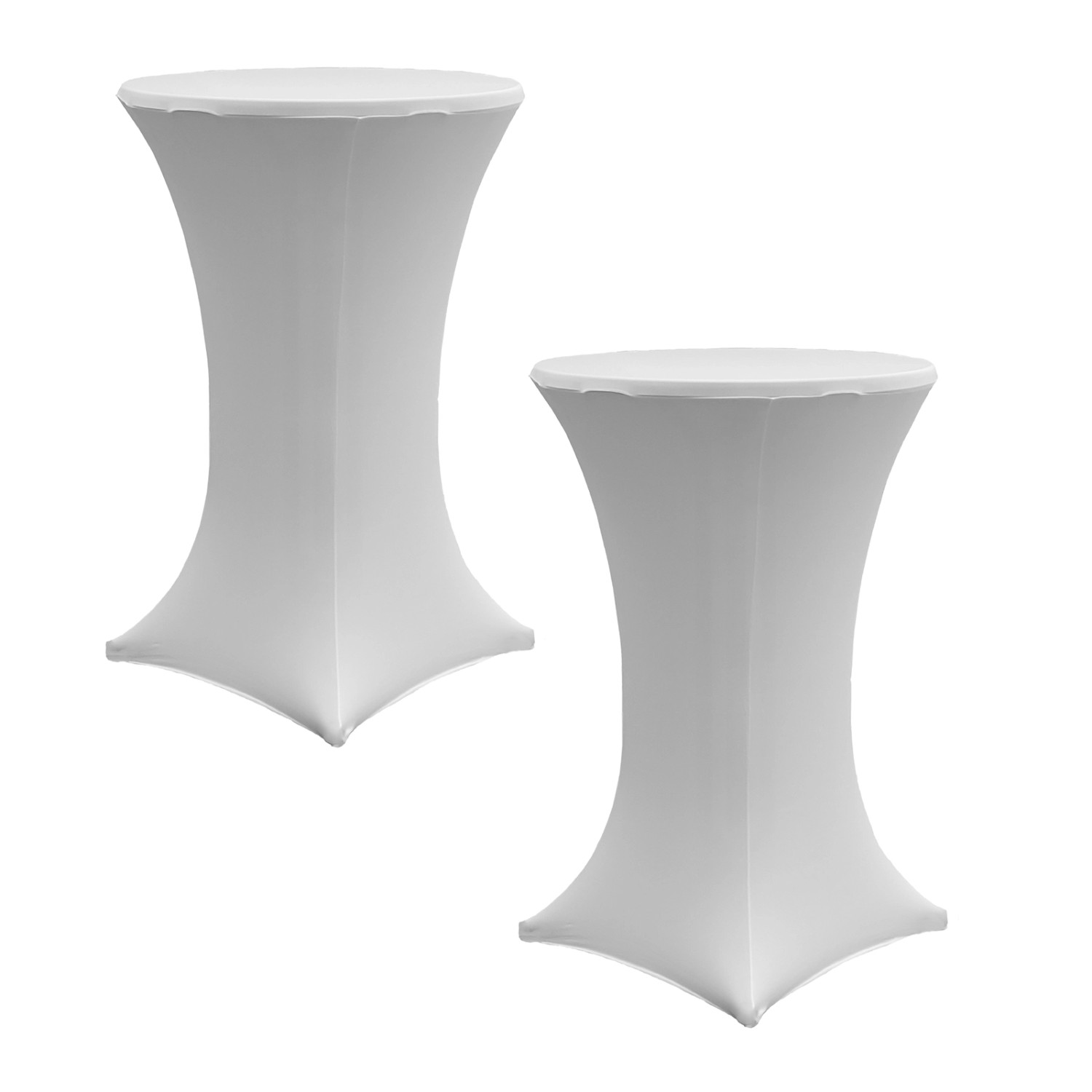 TRUTZHOLM 2er Set Stehtischhusse Stretch 70cm Weiß von TRUTZHOLM