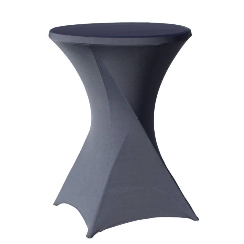 TRUTZHOLM 2er Set Stehtischhusse Stretch Durchmesser 80cm Anthrazit von TRUTZHOLM