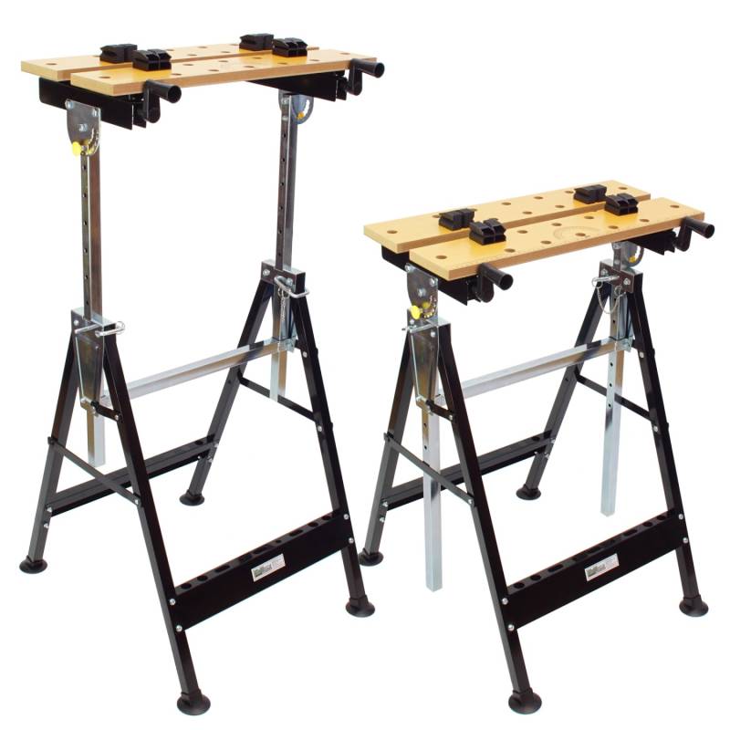 TRUTZHOLM 2x 100 kg Werkbank Klappbar Höhenverstellbar Werktisch von TRUTZHOLM