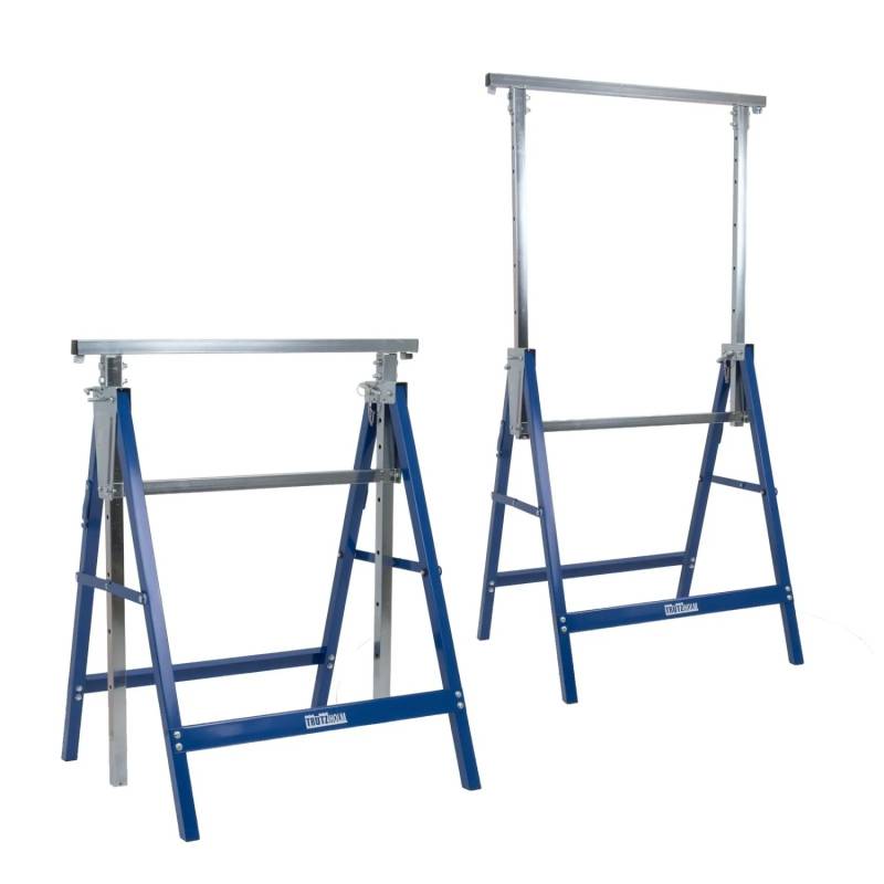 TRUTZHOLM 2x Arbeitsbock 7Fach Höhenverstellbar bis 400 kg Stahl Verzinkt Lackiert Blau TRUTZHOLM 2x Arbeitsbock 7Fach Höhenverstellbar bis 400 kg Stahl Verzinkt Lackiert Blau von TRUTZHOLM