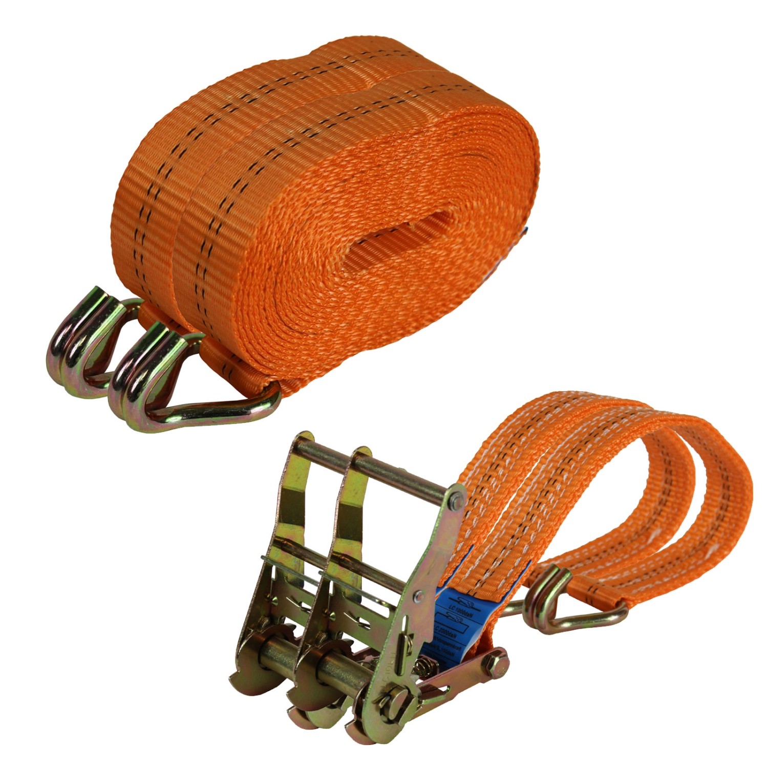TRUTZHOLM 2x Profi Ratschen Spanngurt 2 Teilig 6m 2t 2000kg TÜV GS Orange TRUTZHOLM 2x Profi Ratschen Spanngurt 2 Teilig 6m 2t 2000kg TÜV GS Orange von TRUTZHOLM