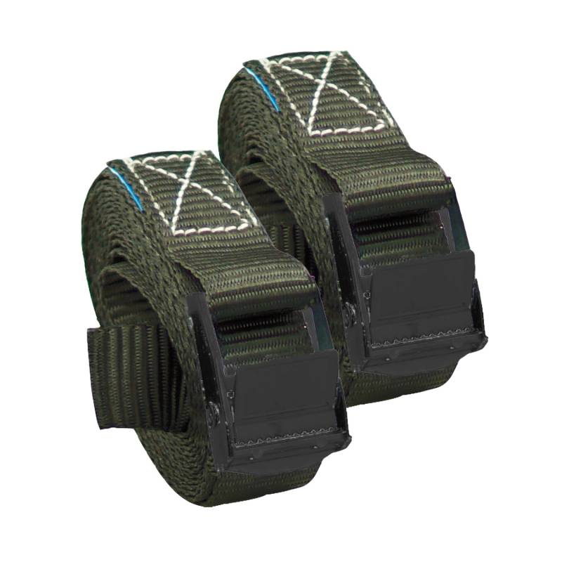 TRUTZHOLM 2x Profi Spanngurt Klemmschloss Auto 1 Teilig 2,5m 250 kg Anthrazit von TRUTZHOLM