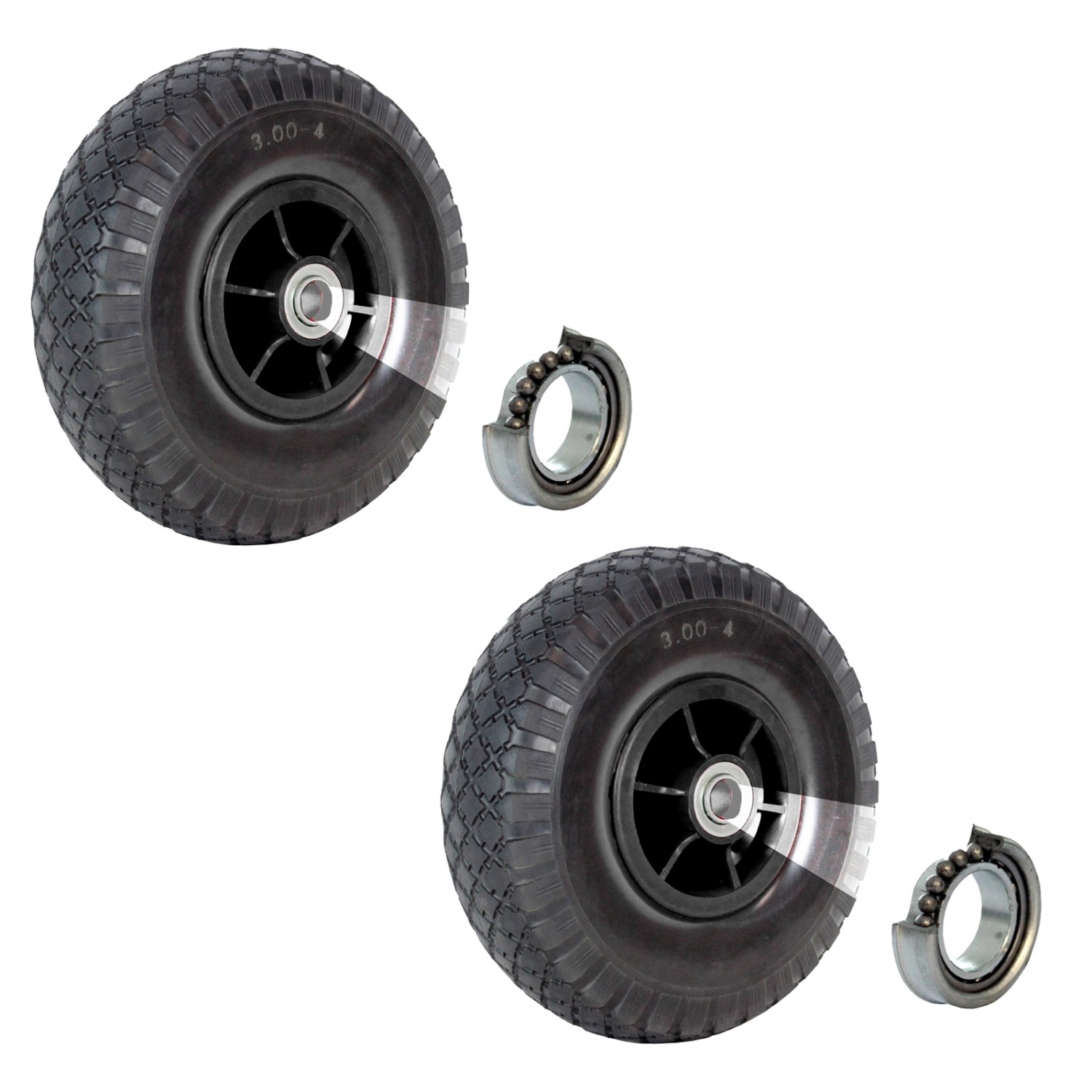 TRUTZHOLM 2x Sackkarrenrad 260x85mm 3.00-4 Nabenlänge 60mm Versetzt Schwarz TRUTZHOLM 2x Sackkarrenrad 260x85mm 3.00-4 Nabenlänge 60mm Versetzt Schwarz von TRUTZHOLM