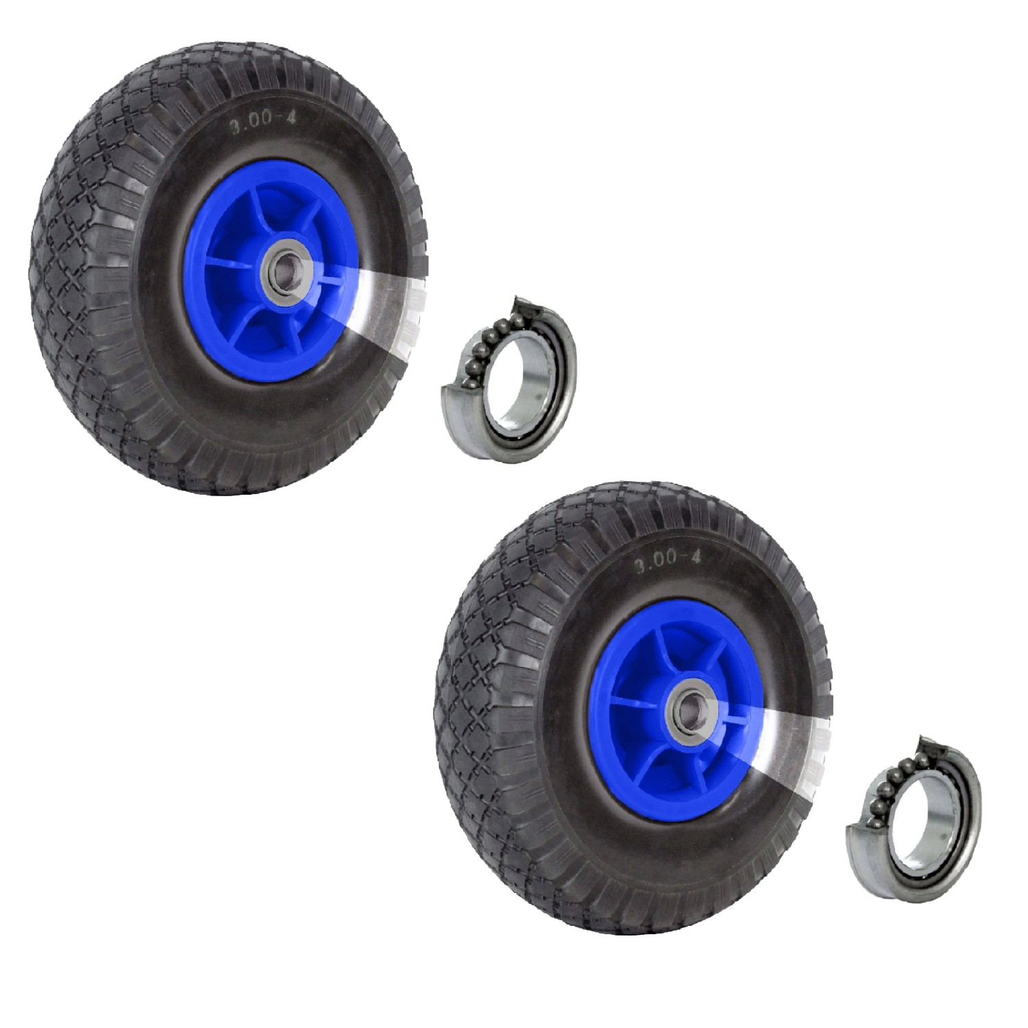 TRUTZHOLM 2x Sackkarrenrad Luftrad 260x85mm 3.00-4 60mm Versetze Nabe Durchmesser 20mm 4PR Gewebe Blau TRUTZHOLM 2x Sackkarrenrad Luftrad 260x85mm 3.00-4 60mm Versetze Nabe Durchmesser 20mm 4PR Gewebe Blau von TRUTZHOLM