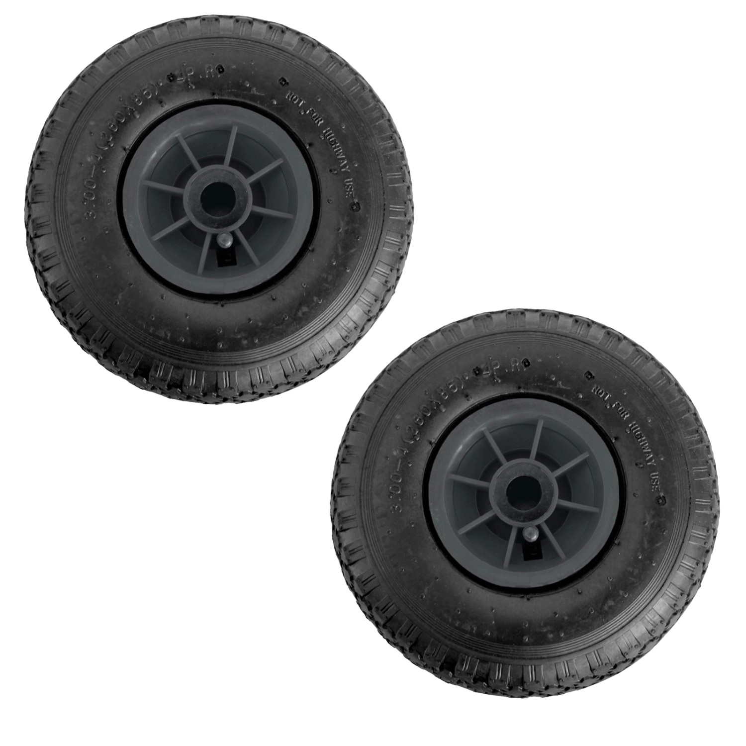 TRUTZHOLM 2x Sackkarrenrad Luftrad 260x85mm 3.00-4 75mm Zentrierte Nabe Durchmesser 20mm Grau TRUTZHOLM 2x Sackkarrenrad Luftrad 260x85mm 3.00-4 75mm Zentrierte Nabe Durchmesser 20mm Grau von TRUTZHOLM