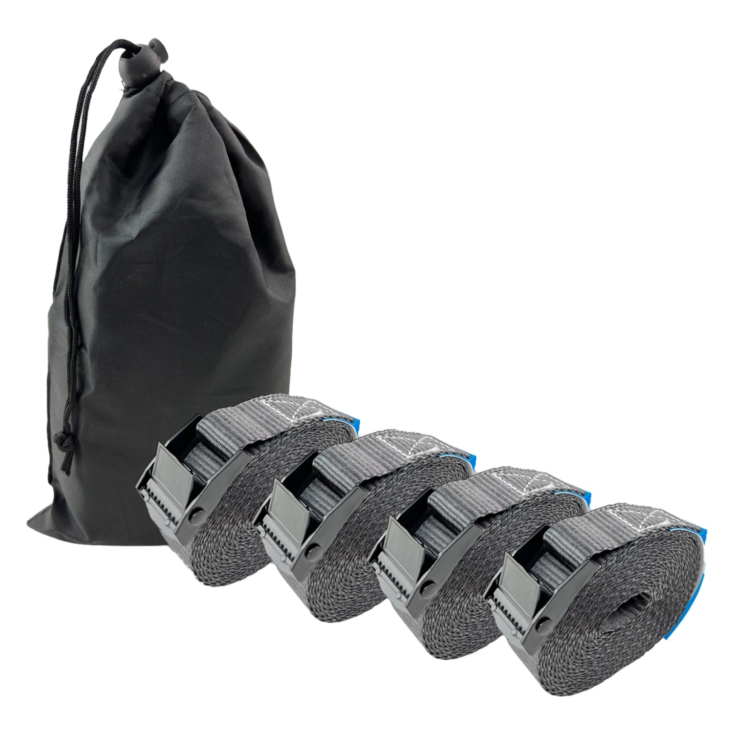TRUTZHOLM 4x Profi Spanngurt Klemmschloss Auto 1 Teilig 4m 250 kg Anthrazit mit Tasche TRUTZHOLM 4x Profi Spanngurt Klemmschloss Auto 1 Teilig 4m 250 kg Anthrazit mit Tasche von TRUTZHOLM