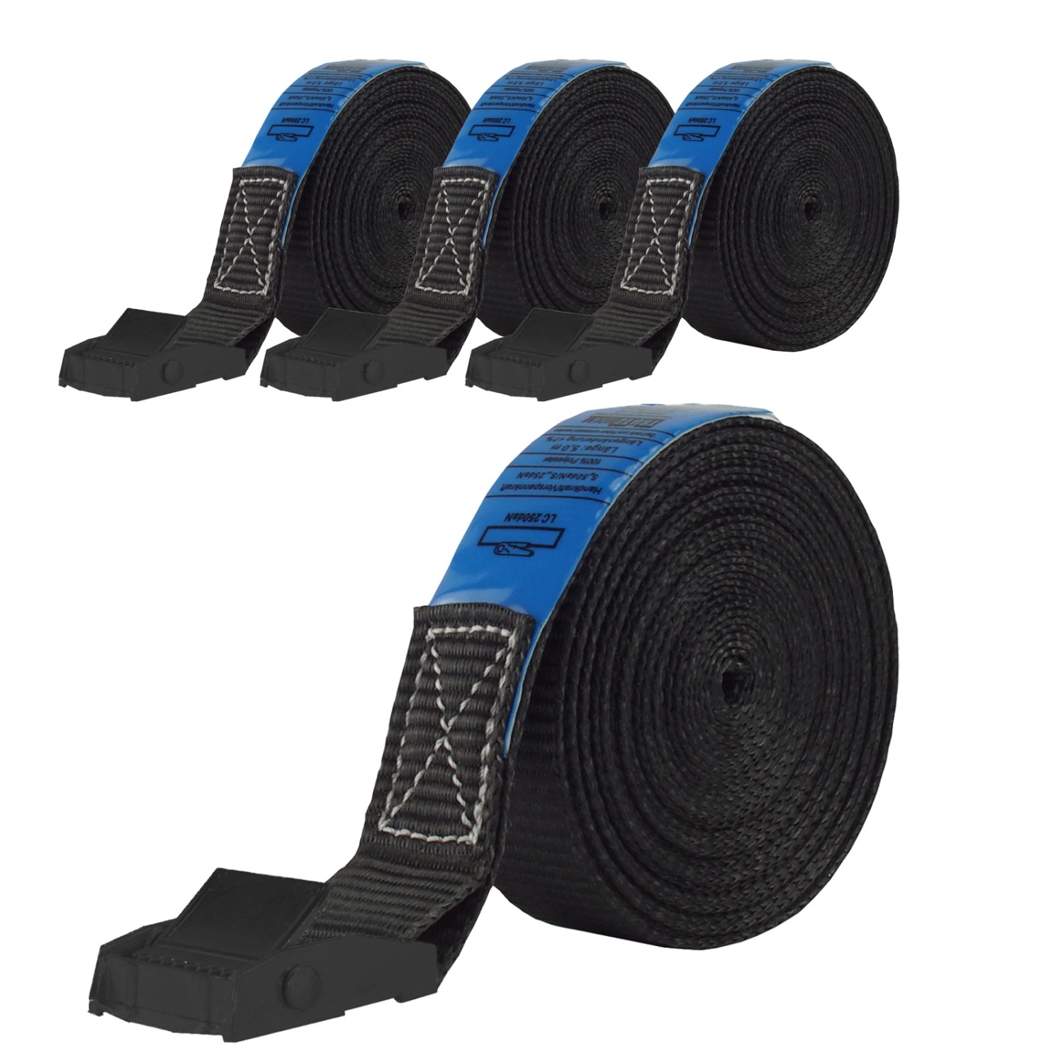 TRUTZHOLM 4x Profi Spanngurt Klemmschloss Auto 1 Teilig 5m 250 kg Schwarz TRUTZHOLM 4x Profi Spanngurt Klemmschloss Auto 1 Teilig 5m 250 kg Schwarz von TRUTZHOLM