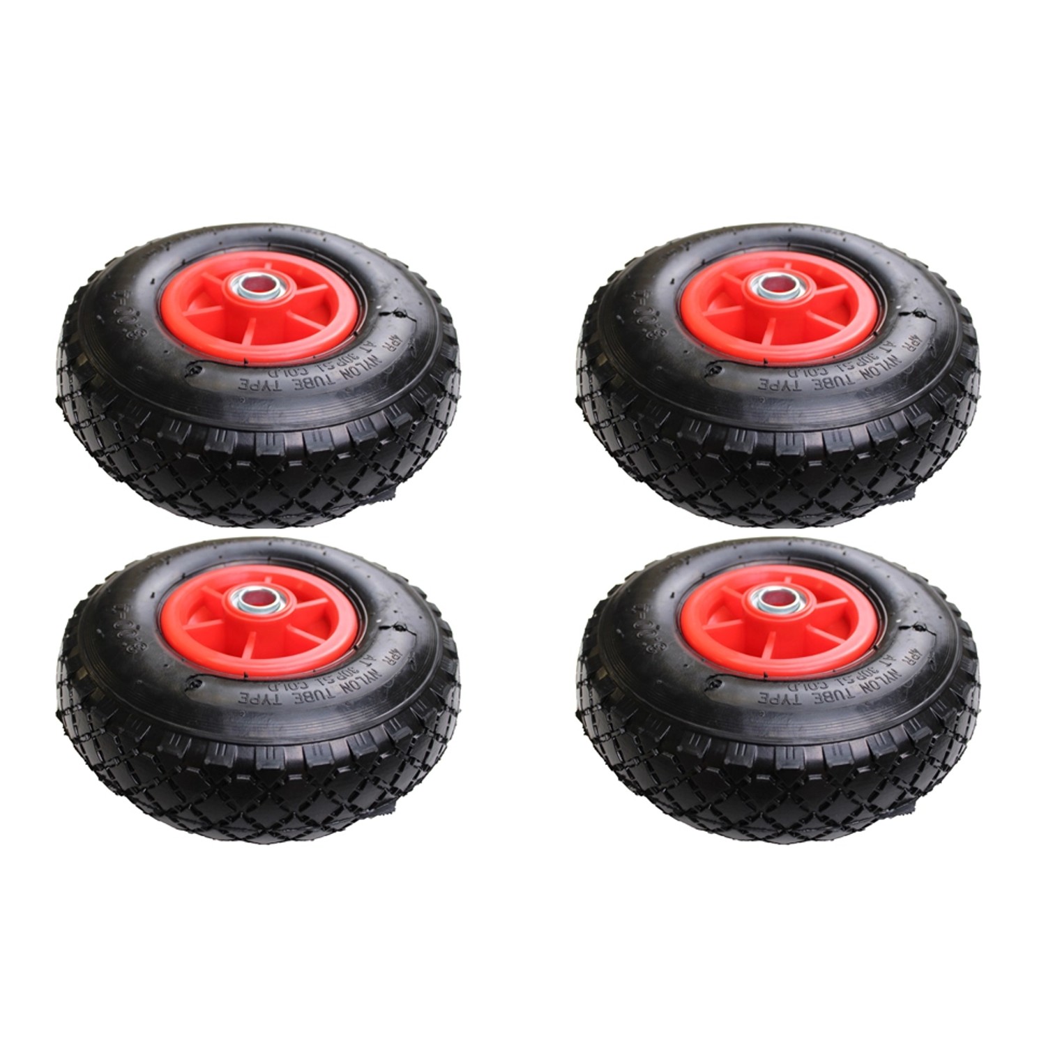 TRUTZHOLM 4x Sackkarrenrad Luftrad 260x85mm 3.00-4 60mm Versetze Nabe Durchmesser 20mm 4PR Gewebe Rot TRUTZHOLM 4x Sackkarrenrad Luftrad 260x85mm 3.00-4 60mm Versetze Nabe Durchmesser 20mm 4PR Gewebe Rot von TRUTZHOLM