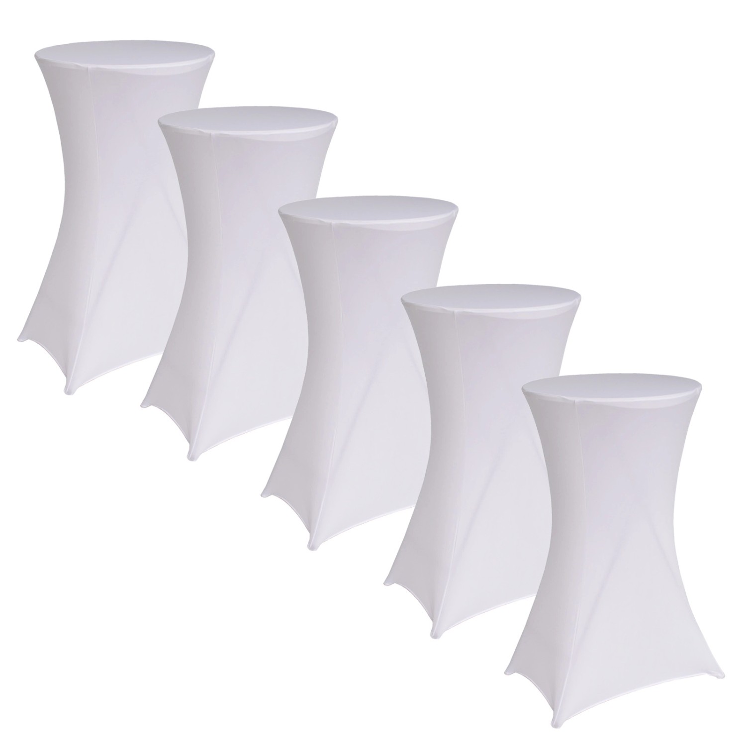 TRUTZHOLM 5er Set Stehtischhusse Husse Bistrotisch Decke 60cm Weiß TRUTZHOLM 5er Set Stehtischhusse Husse Bistrotisch Decke 60cm Weiß von TRUTZHOLM