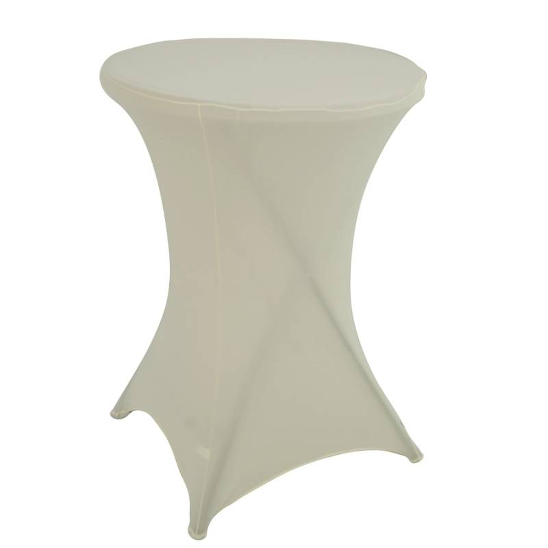 TRUTZHOLM 5er Set Stehtischhusse Stretch 80cm Beige von TRUTZHOLM