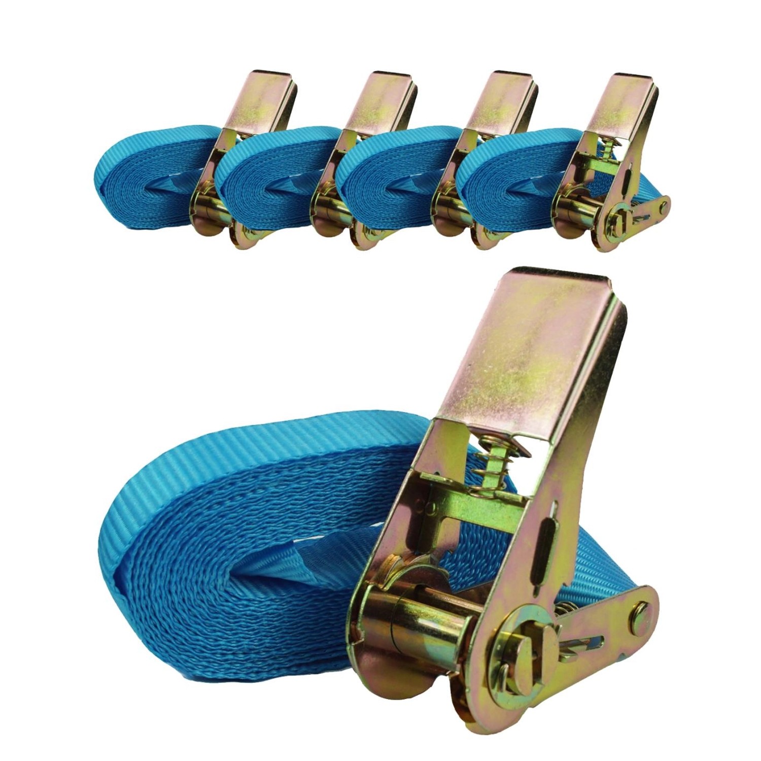 TRUTZHOLM 5x Profi Ratschen Spanngurt 1 Teilig 4m 0,8t 800kg TÜV GS Blau TRUTZHOLM 5x Profi Ratschen Spanngurt 1 Teilig 4m 0,8t 800kg TÜV GS Blau von TRUTZHOLM