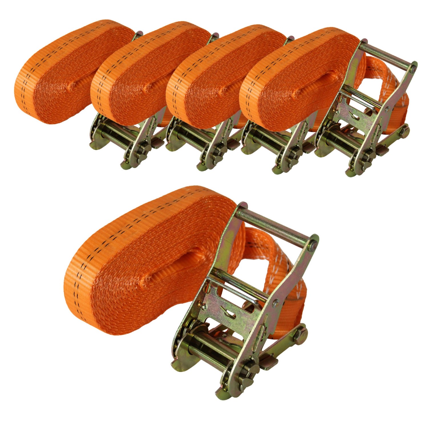 TRUTZHOLM 5x Profi Ratschen Spanngurt 1 Teilig 6m 2t 2000kg TÜV GS Orange TRUTZHOLM 5x Profi Ratschen Spanngurt 1 Teilig 6m 2t 2000kg TÜV GS Orange von TRUTZHOLM