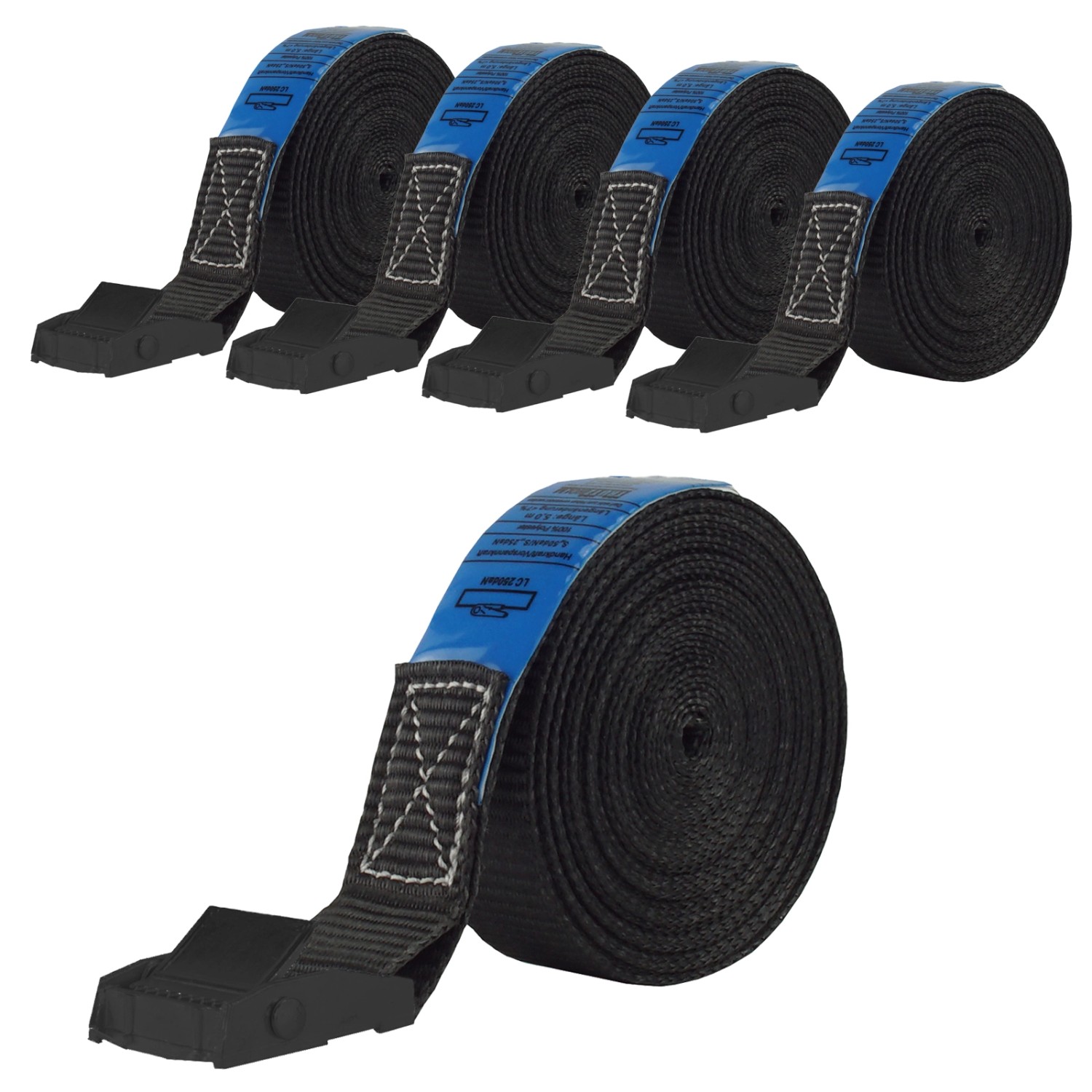 TRUTZHOLM 5x Profi Spanngurt Klemmschloss Auto 1 Teilig 5m 250 kg Schwarz TRUTZHOLM 5x Profi Spanngurt Klemmschloss Auto 1 Teilig 5m 250 kg Schwarz von TRUTZHOLM