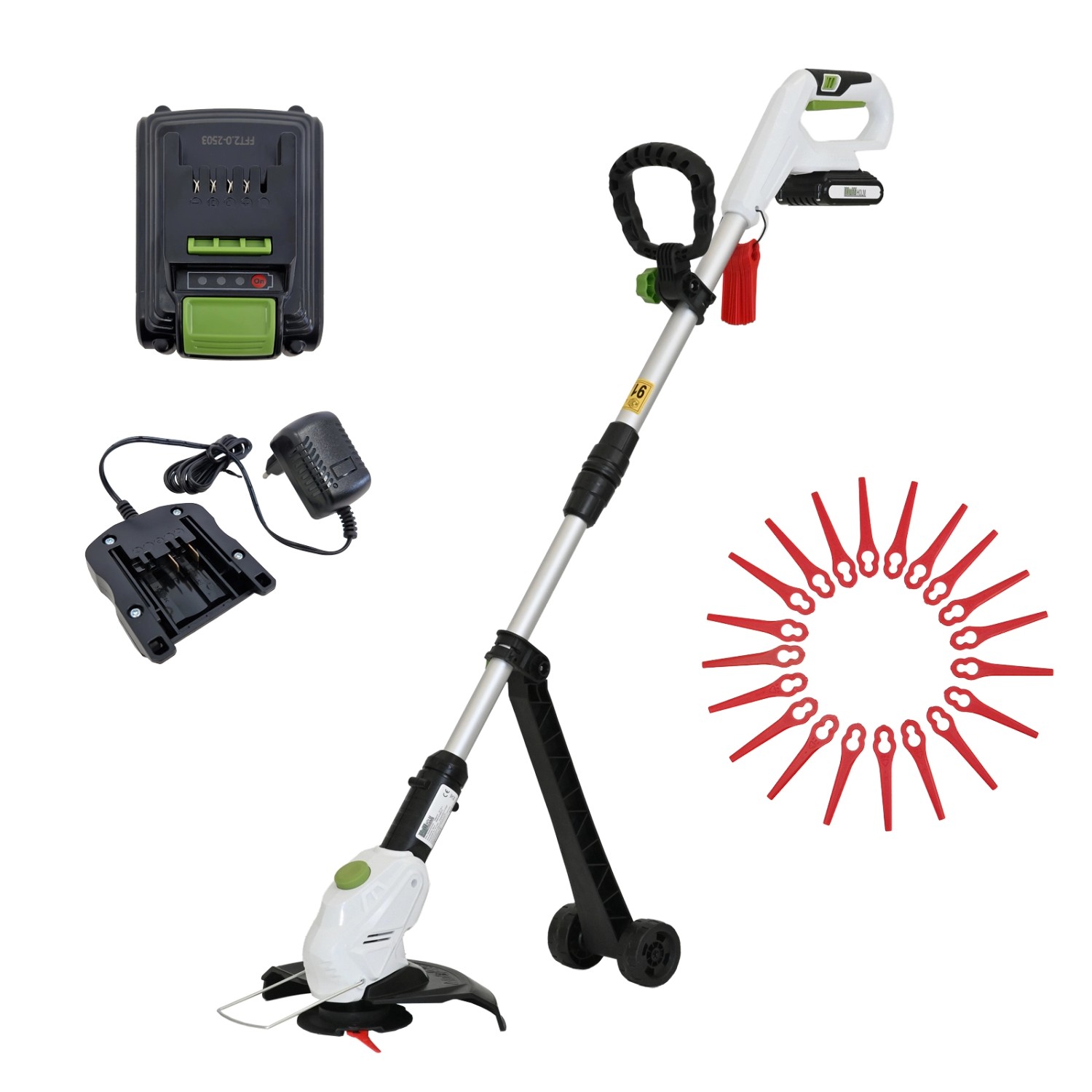 TRUTZHOLM Akku Rasentrimmer Akku und Ladegerät 26 cm Kantenschneider Trimmer mit Nylonmesser TRUTZHOLM Akku Rasentrimmer Akku und Ladegerät 26 cm Kantenschneider Trimmer mit Nylonmesser von TRUTZHOLM