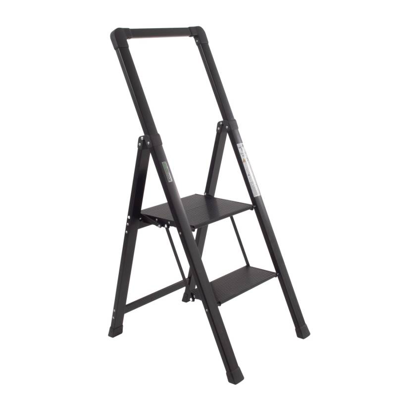 TRUTZHOLM Alu Trittleiter 2 Stufig Klappbar Handlauf 150kg Anti Rutsch Trittflächen TÜV GS Schwarz TRUTZHOLM Alu Trittleiter 2 Stufig Klappbar Handlauf 150kg Anti Rutsch Trittflächen TÜV GS Schwarz von TRUTZHOLM